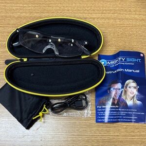 LED Mighty Sight Magnifying Glasses - Black With Case & Charging Plug